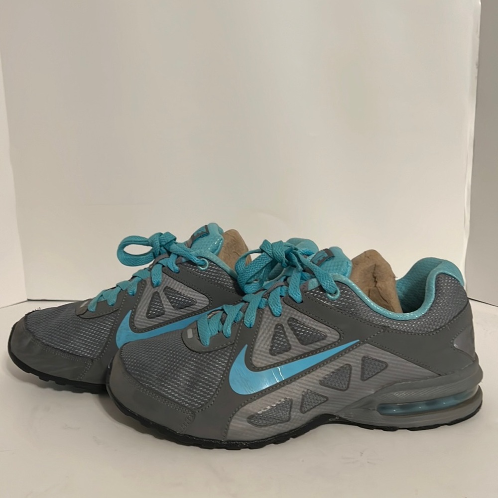 Nike Women’s Sonic Air Max Gray/Blue Running Shoes Size 7.5